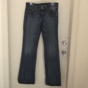 Express washed bootcut denim jeans